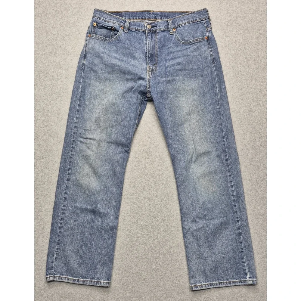 Levis 541 Jeans Mens 34x29 Athletic Tapered Blue Denim Pants Classic Medium Wash